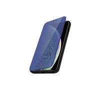 Housse pour iPhone XS Max étui folio miroir ultra-fine clapet translucide Or