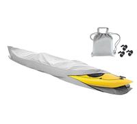 Housse pour Kayak et canoë, Housse de Rangement for canoë et Kayak, Tissu Oxford 420D, enveloppe complète, Multicolore, Plusieurs Tailles(Grey,10FT: 3.1mx0.7m)