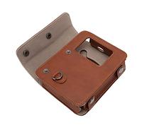 Housse pour Kodak Mini Shot 3 Retro, Housse de en Cuir PU avec Bandoulière pour Kodak Mini Shot 3 Retro C300R, Marron