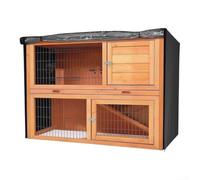 Housse pour lapin Double Étage 4FT Oxford Résistant Eau Housse | Fenêtre pour avant transparente, observation pour facile, pas besoin de retirer pour la housse, pratique au quotidien