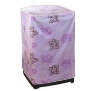 Housse Pour Lave-Linge Couvercle de Machine à laver Double cylindre, 2 pièces, tambour, couverture Semi-supérieure en tissu, ouverture automatique(Pink B)