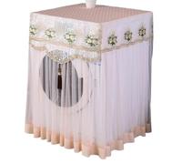 Housse Pour Lave-Linge Housse de machine à laver en fil dentelle entièrement automatique universelle Rouleaux tambour Machine(Style18)