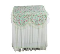 Housse pour lave-linge Housse de machine à laver style pastoral, rouleau dentelle épaississant, roue ondulée entièrement automatique, housse protection solaire(Color3,85x50x85cm)
