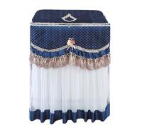 Housse Pour Lave-Linge Housse de machine à laver style pastoral, rouleau dentelle épaississant, roue ondulée entièrement automatique, housse protection solaire(Color8,85x50x85cm)
