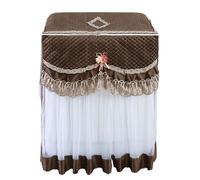 Housse pour lave-linge Housse de machine à laver style pastoral, rouleau dentelle épaississant, roue ondulée entièrement automatique, housse protection solaire(Color9,80x45x85cm)