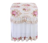 Housse pour lave-linge Housse de machine à laver style pastoral, rouleau dentelle épaississant, roue ondulée entièrement automatique, housse protection solaire(Color5,85x50x85cm)