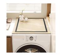 Housse pour lave-linge Housse de protection en Faux cuir for Machine à laver, 2 pièces, for réfrigérateur, four à micro-ondes, antidérapant, anti-poussière, tapis de cuisine et de salle de bains Pour