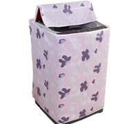 Housse Pour Lave-Linge Housse de protection for Machine à laver, 2 pièces, étui étanche, veste de protection for Machine à laver, ouverture avant sur le dessus Pour La Maison(Purple)