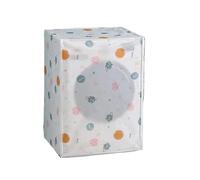 Housse Pour Lave-Linge Housse de protection solaire PEVA for Machine à laver, 2 pièces, étui étanche, veste de protection for Machine à laver, ouverture sur le dessus Pour La Maison(Front cover D)