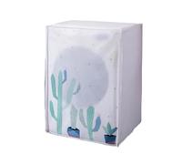 Housse Pour Lave-Linge Housse de protection solaire PEVA for Machine à laver, 2 pièces, étui étanche, veste de protection for Machine à laver, ouverture sur le dessus Pour Un Usage Domestique(Front co