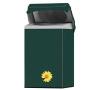 Housse Pour Lave-Linge Machine à laver, couvercle étanche, sèche-linge, Portable, extérieur, chargement par le haut, autocollant, tapis de rangement, bande élastique isolante(Green,58x61x95cm L)