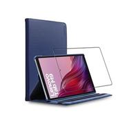 ebestStar Housse pour Lenovo Tab M9 Support Rotatif 360 PU Cuir, Bleu Foncé + Film VERRE Trempé Bleu Foncé