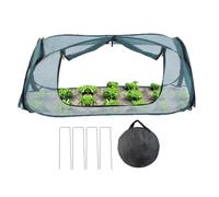 Housse pour lit de jardin - Protection en maille pour fleurs - 114,3 x 49,8 x 45 cm - Housse de serre pour lits surélevés, pour extérieur de légumes, jardin de fleurs, culture de tomates et protection