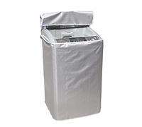Housse pour Machine à Laver, Housse Imperméable pour Machine à Laver Ou Sèche-linge, Écran Solaire Et Anti-poussière, Ouverture Dessus, Avec Fermeture Éclair, 65x65x103cm, Argent