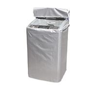 Housse pour Machine à Laver, Housse Imperméable pour Machine à Laver Ou Sèche-linge, Écran Solaire Et Anti-poussière, Ouverture Dessus, Avec Fermeture Éclair, 53x55x86cm, Argent