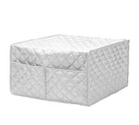 Housse pour machine à pain Housse de protection intelligente for four grille-pain, imperméable, grande taille, en coton, avec 2 poches(Gray)