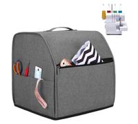 Housse Pour Machine À Surjeter - Capot En Nylon Imperméable À L'eau Et À La Poussière Avec Poches Latérales | Housse De Protection Pour Machine À Coudre | Organisateur Pour Fils, Ciseaux Et Outils | M