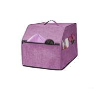 Housse pour machine à surjeteuse avec plusieurs poches de rangement pour accessoires, offrant une protection contre la poussière et une organisation pratique (violet)