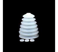 Housse pour marteau perforateur électrique avec protection anti-poussière en caoutchouc pour embouts de 6 à 14 mm, 3 patins en caoutchouc, noir/blanc, 100 x 72,7 mm