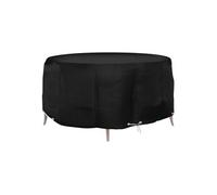 Housse pour meubles de jardin 10 œillets Ø260x90 cm rond noir G