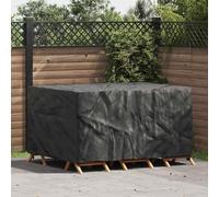 Housse pour meubles noire 210D 180 x 140 x 90 cm protection contre pluie soleil poussière pour mobilier jardin terrasse balcon extérieur intérieur