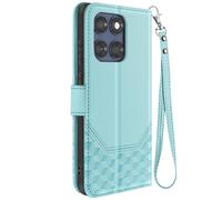 Housse pour Motorola Edge 60 Fusion et Edge 60 Portefeuille Motif 3D Bleu pâle