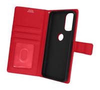 Housse Motorola Moto G31 et G41 Clapet Portefeuille Stand Vidéo rouge