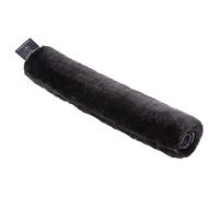 Housse pour muserolle de CHRIST en peau de mouton - Housse pour muserolle pour bride, licol et bridon en fourrure du mouton véritable, taille unique (32 cm), noir, brun, beige, anthracite
