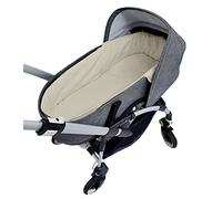 Housse pour nacelle rembourré SEMI-COUPÉE et SUR MESURE + Drap de dessous. Pique de nid (Sable)