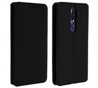 Housse pour Nokia 3.1 Plus Étui folio Porte-cartes Fonction Support Noir