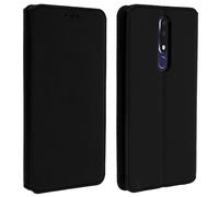 Housse pour Nokia 3.1 Plus Étui folio Porte-cartes Fonction Support Noir