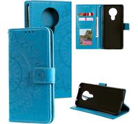 Housse pour Nokia G20 Housse Flip Case Cover Housse de protection Mandala Bleu