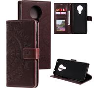 Housse pour Nokia G20 Housse téléphone portable Flip Case Cover Housse de protection Mandala Brown