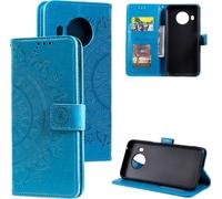 Housse pour Nokia X10/X20 Housse téléphone portable Flip Case Cover Etui Mandala Blue