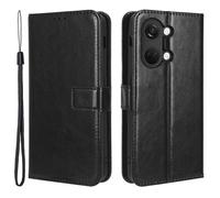 Housse pour OnePlus Nord 3 5G - etui coque pochette portefeuille + film ecran - NOIR