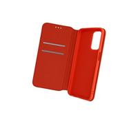 Housse Oppo A54 5G et A74 5G Clapet Portefeuille Fonction Support Vidéo Rouge