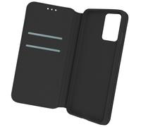 Avizar Housse pour Oppo A74 Folio Portefeuille Fonction Support Noir