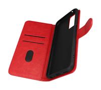 Housse pour Oppo A76, A96 et Realme 9i Clapet Portefeuille Fonction Support Rouge