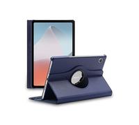 Housse pour Oppo Pad Air Support Rotatif 360 PU Cuir, Bleu Foncé