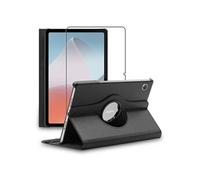 Ebeststar - Housse + Film D'écran En Verre Trempé Oppo Pad Air Coque Etui Protection Rotation 360 Pu Cuir, Noir [Dimensions Precises Tablette : 245.1 X 154.8 X 6.9 Mm, Écran 10.4'']