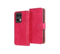 Avizar, Housse Oppo Reno 13 Portefeuille Patte magnétique, Rouge fuchsia