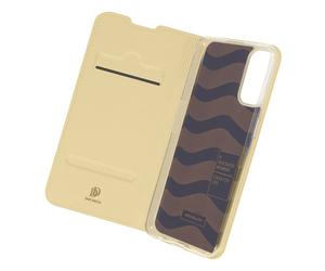 Housse pour Oppo Reno 4 Porte-carte Fonction Support Dorée