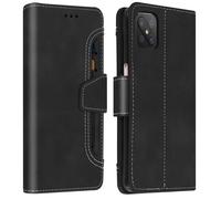 Housse pour Oppo Reno 4Z Étui Folio Portefeuille Fonction Support Noir