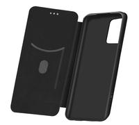 Housse pour Oppo Reno 5 Pro 5G Clapet Porte-carte Dragonne Effet Carbone Noir