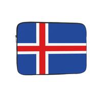 Housse pour ordinateur portable 10" Motif drapeau de l'Islande Accessoire indispensable pour les trajets et le bureau