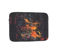 Housse pour ordinateur portable 12" avec impression calligraphie, accessoire indispensable pour les trajets et le bureau