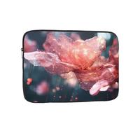 Housse pour ordinateur portable 12" Motif pétales de cristal Accessoire indispensable pour les trajets et le bureau
