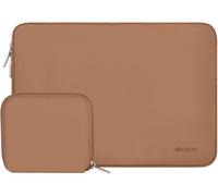 Housse Pour Ordinateur Portable 13-13,3 Pouces Compatible Avec Macbook Air/Pro 13/Pro 14, Hp, Dell, Asus, Lenovo, Laptop Sleeve Néoprène Sac Avec Petite Pochette,Marron