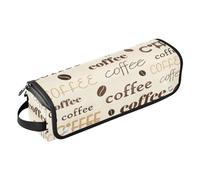 Housse pour ordinateur portable 13-14" avec coussinet résistant à la chaleur Typographie café Double couche Sac de transport de voyage