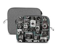 Housse pour ordinateur portable, 13 et 14 pouces rétro cool Camera Collection1 imprimé résistant à l'eau Sac de transport pour ordinateur